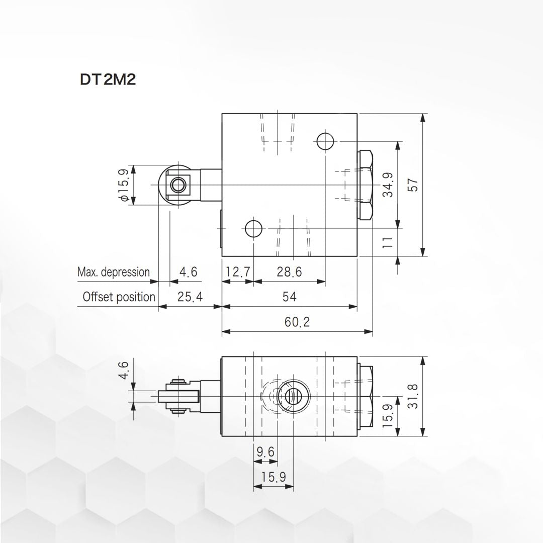 DT2M2-41A-10-JA-J | Mechanically Operated Directional Control Valve DT2M2-41A-10-JA-J | Mechanically Operated Directional Control Valve